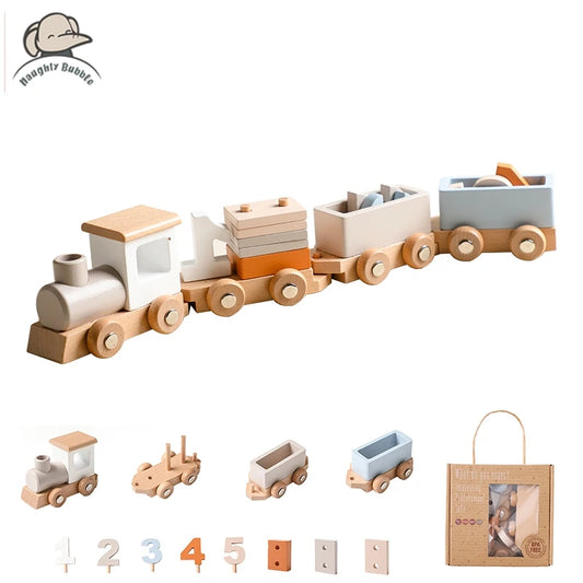 Montessori Wooden Train toy