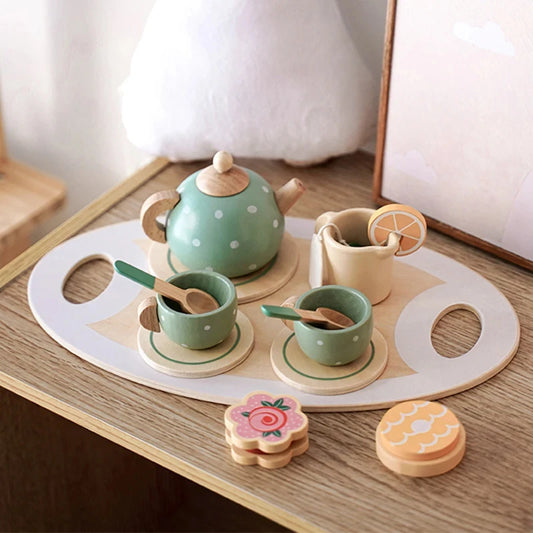 Wooden Afternoon Tea Set for Toddlers